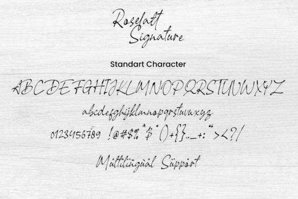 Roselatt Font PNG with transparent background - Preview 2