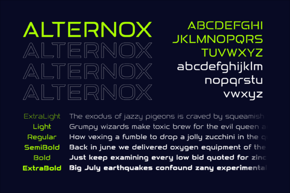 Alternox Font - Preview 6