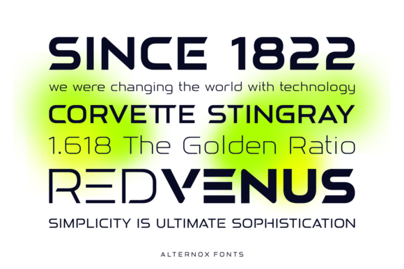 Alternox Font - Preview 2