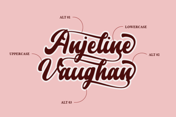 Anjeline Vaughan Font - Preview 4