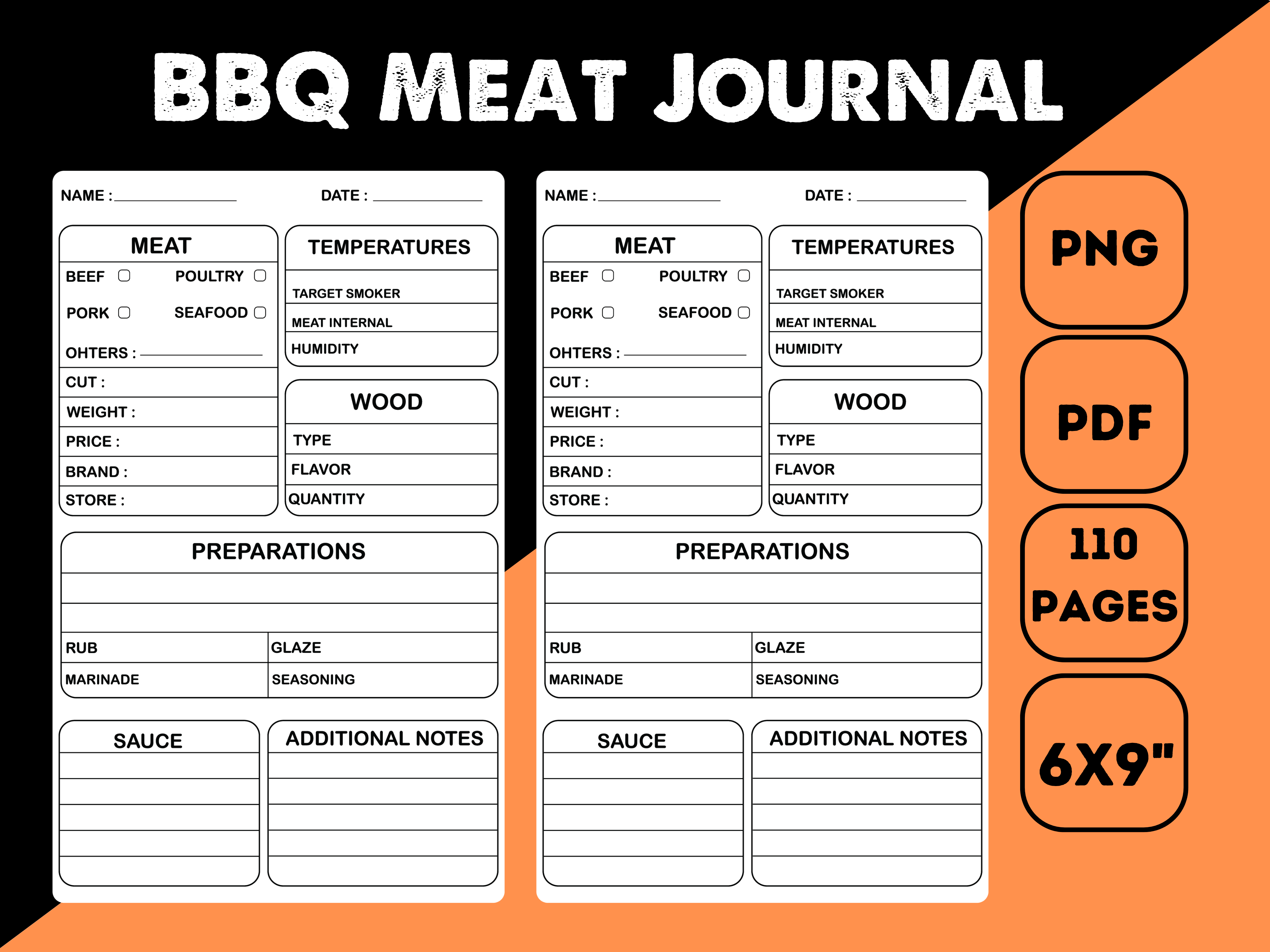 BBQ Meat Journal Graphic by imran178358 · Creative Fabrica