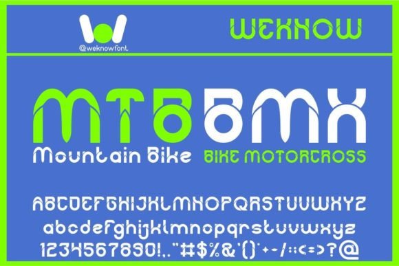 Bicycle Font - Preview 1
