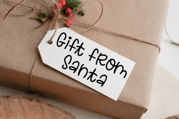 Christmas Blooming Font PNG with transparent background - Preview 2