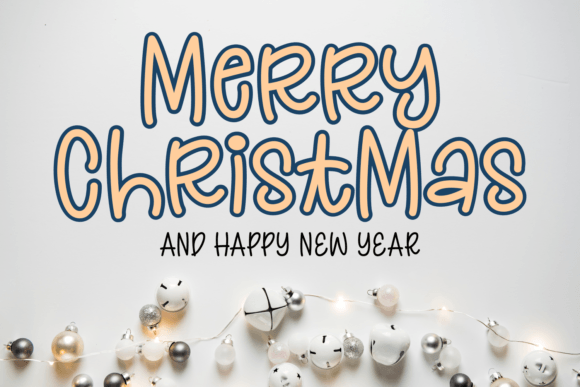 Christmas Blooming Font PNG with transparent background - Preview 3