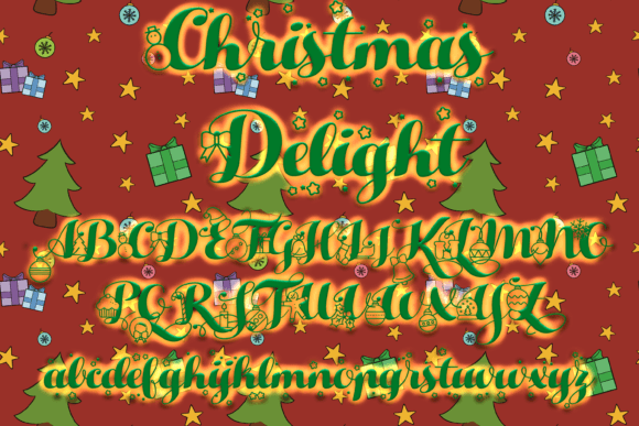 Christmas Delight Font - Preview 1