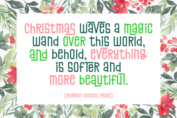 Christmas Rainbows Font - Preview 1