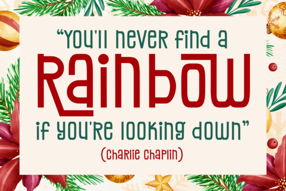 Christmas Rainbows Font - Preview 3