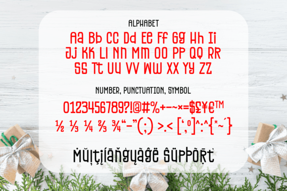 Christmas Rainbows Font - Preview 6