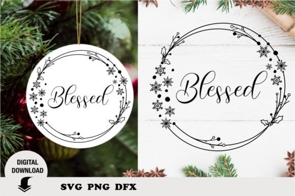 Christmas Ornaments, Nativity, Blessed Graphic Illustrations By OksisMG