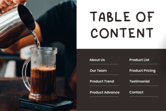 Coffee Font - Preview 1