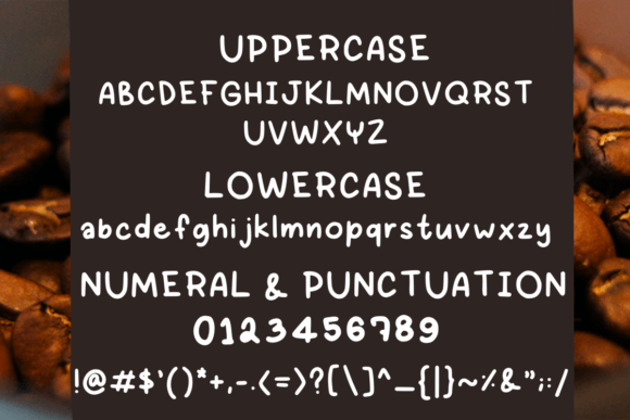 Coffee Font - Preview 2