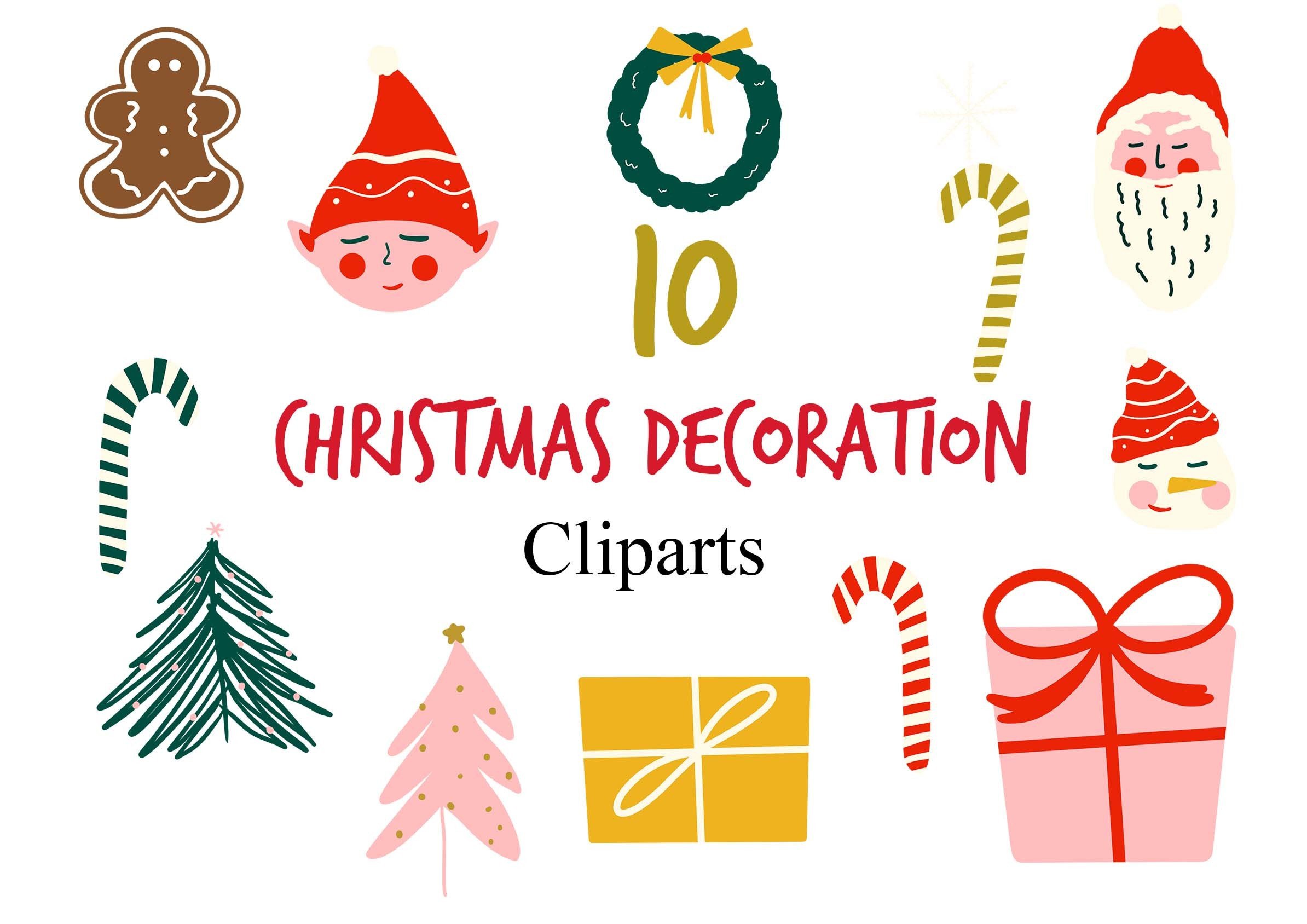 Cute Christmas Decorative Clipart - photo 1