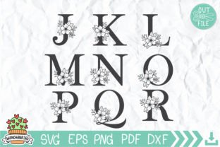Floral Alphabet Svg Graphic by wanchana365 · Creative Fabrica