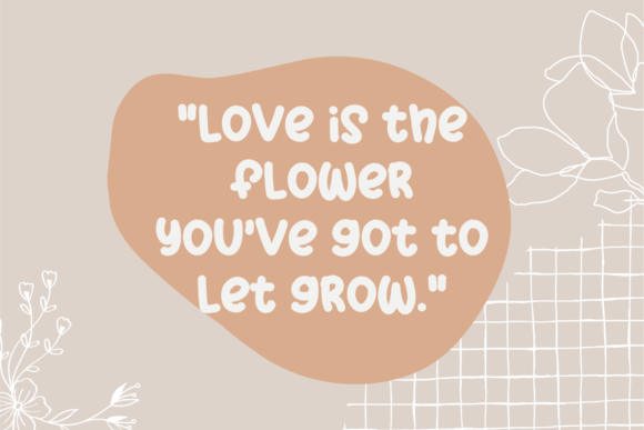 Flower Power Fd Font - Preview 1