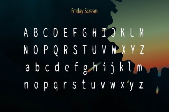 Friday Scream Font - Preview 4