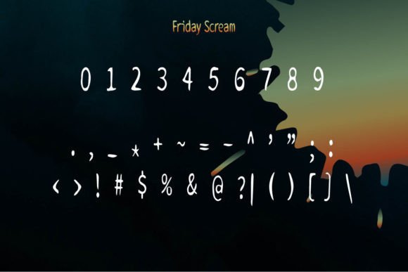 Friday Scream Font - Preview 5