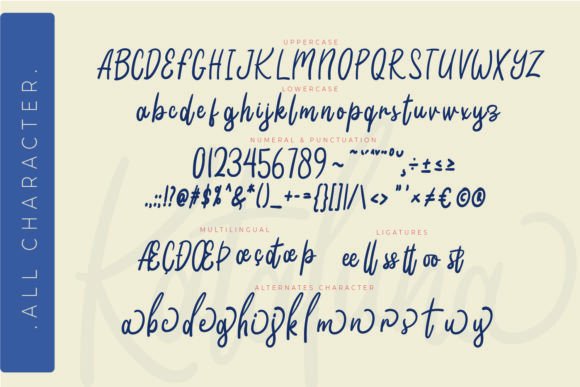 Kataluna Font PNG with transparent background - Preview 5