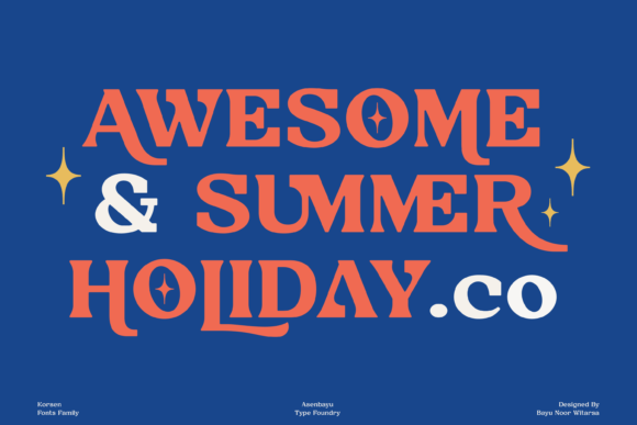 Korsen Font PNG with transparent background - Preview 1