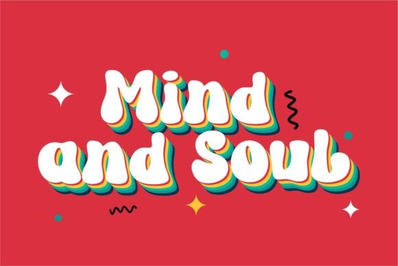 Maros Groovy Font PNG with transparent background - Preview 3