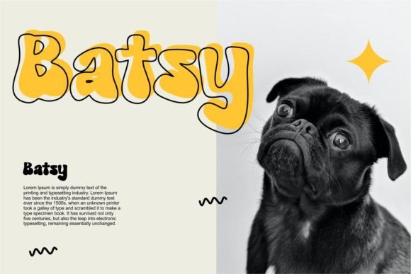 Maros Groovy Font PNG with transparent background - Preview 4