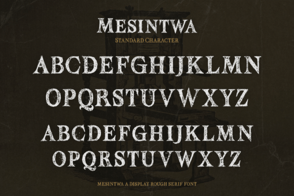 Mesintwa Font PNG with transparent background - Preview 6
