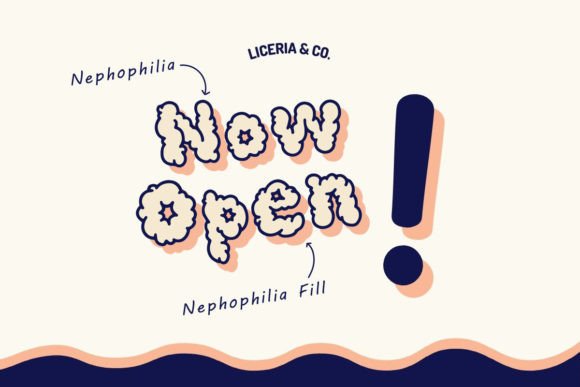 Nephophilia Font PNG with transparent background - Preview 2