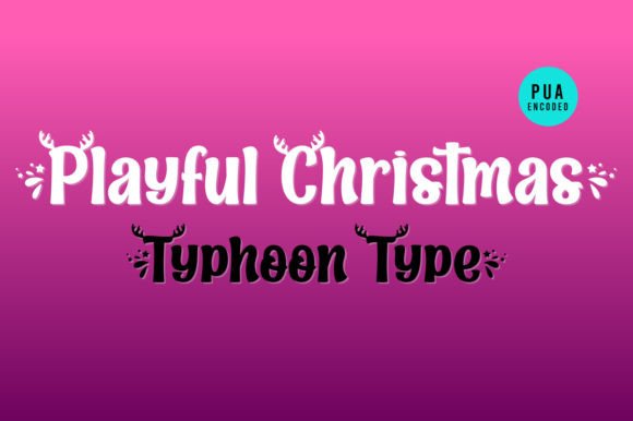 Playful Christmas Font PNG with transparent background - Preview 1