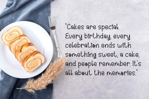 Roll Cake Font PNG with transparent background - Preview 1