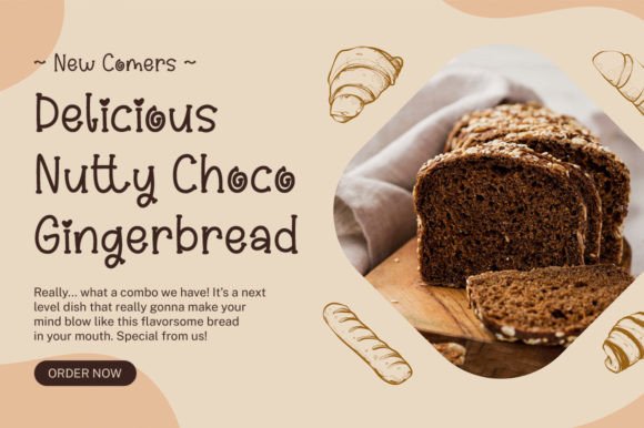 Roll Cake Font PNG with transparent background - Preview 2