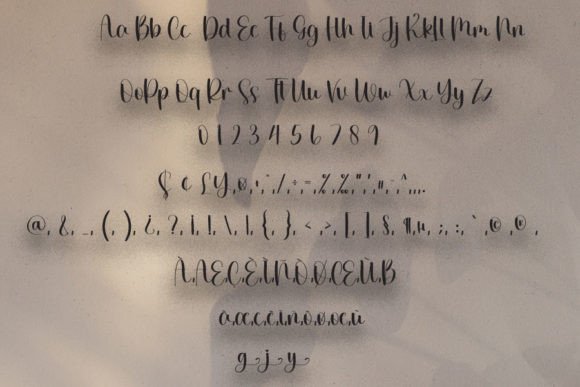 Runny Font PNG with transparent background - Preview 4