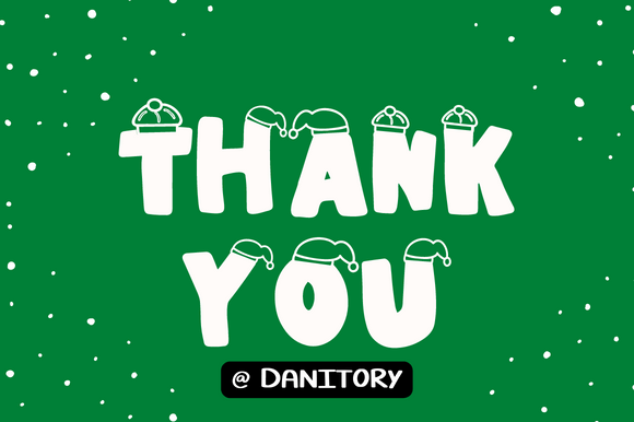Santa Hat Letters Font PNG with transparent background - Preview 5