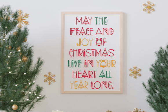 Santa's Favorites Font PNG with transparent background - Preview 2