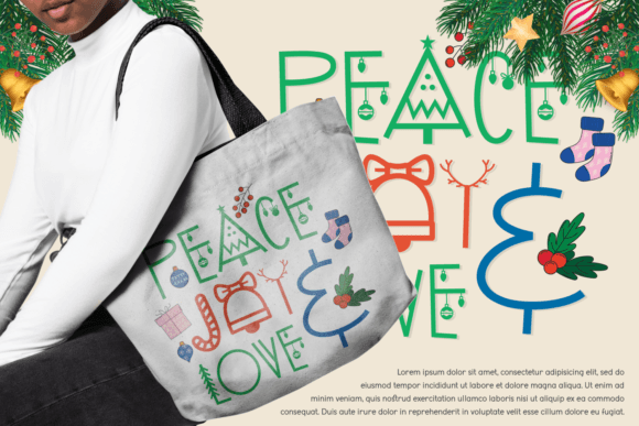 Santa's Favorites Font PNG with transparent background - Preview 4