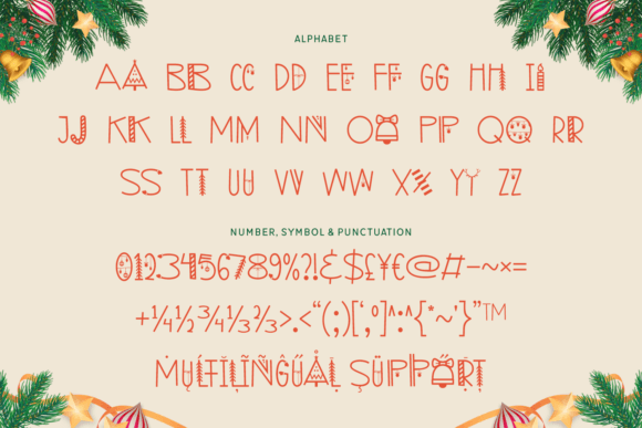 Santa's Favorites Font PNG with transparent background - Preview 5
