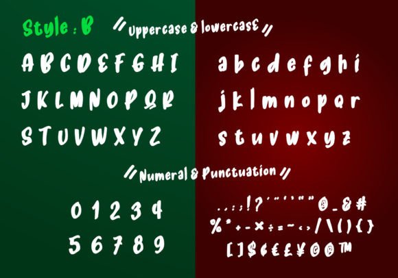 Season Shake Font PNG with transparent background - Preview 2