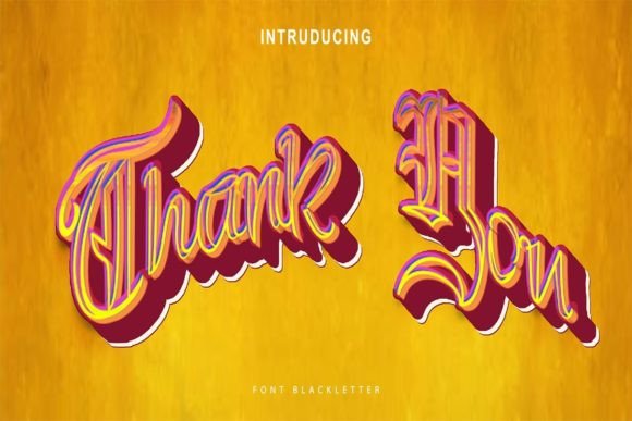 Blackletter Gothic Font