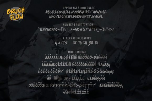 Brushflow Font - Preview 3