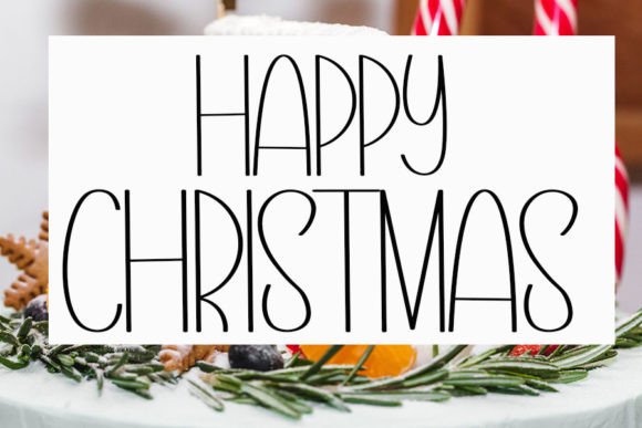 Candy Christmas Font - Preview 1