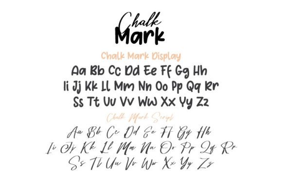 Chalk Mark Duo Font - Preview 1