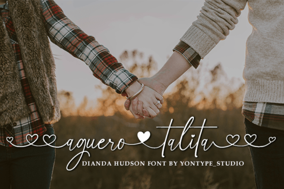 Dianda Hudson Font PNG with transparent background - Preview 1
