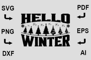 Hello Winter SVG Graphic by CreativeDesignShop · Creative Fabrica