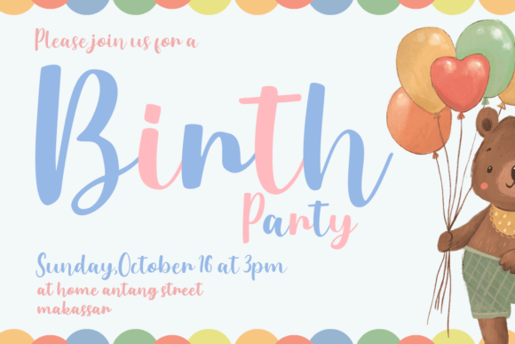 Hola Austin Font PNG with transparent background - Preview 3