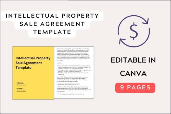 IP Sale Contract Canva document template