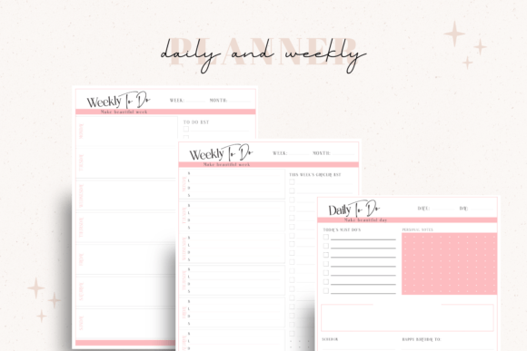 Modern Daily and Weekly Planners