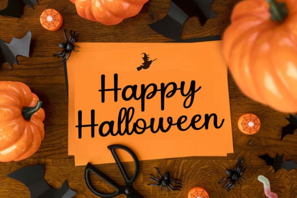 Pumkin Garden Font PNG with transparent background - Preview 1