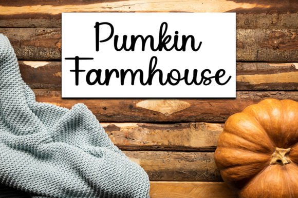 Pumkin Garden Font PNG with transparent background - Preview 2