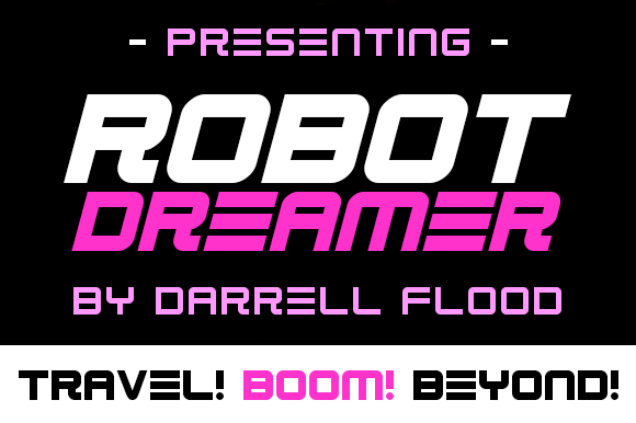 Robot Dreamer Font PNG with transparent background - Preview 1