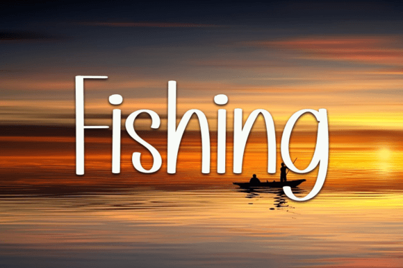 Simple Beach Font PNG with transparent background - Preview 3