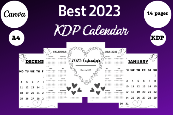 Best Calendar Best Kdp Canva Templa Graphics