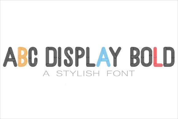 Abc Display Bold Font by MistyDesigns · Creative Fabrica font preview